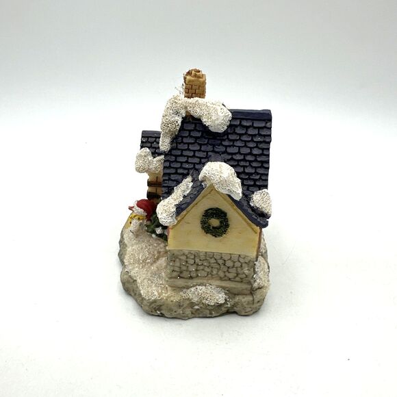K's Collection Christmas Vintage House w/ Snowman #729590 4" X 3" Collectible - Picture 3 of 9